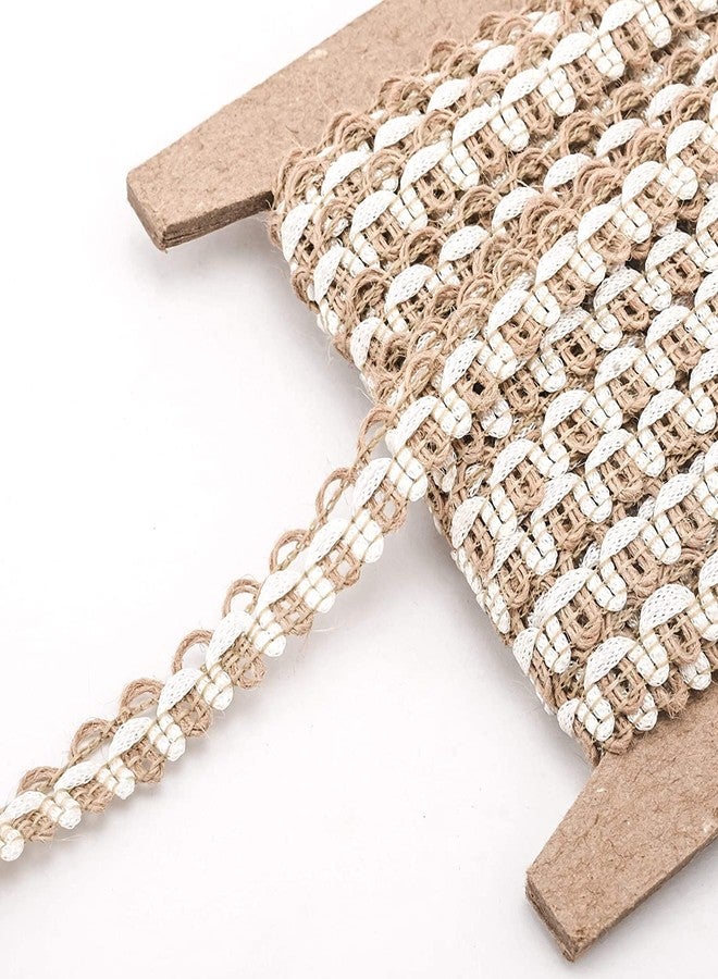 BOBBINY دانتيل جوت بوبيني 108 (10 أمتار) لحواف الساري، مناسب للفساتين، والساري، وحواف اللينغا، والقبعات، والزينة، وحواف الدوباتا، والشونري، والأعمال اليدوية. - Image 3